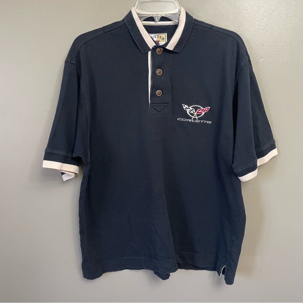 Vintage Corvette CUTTER BUCK  Men’s Small Polo  black